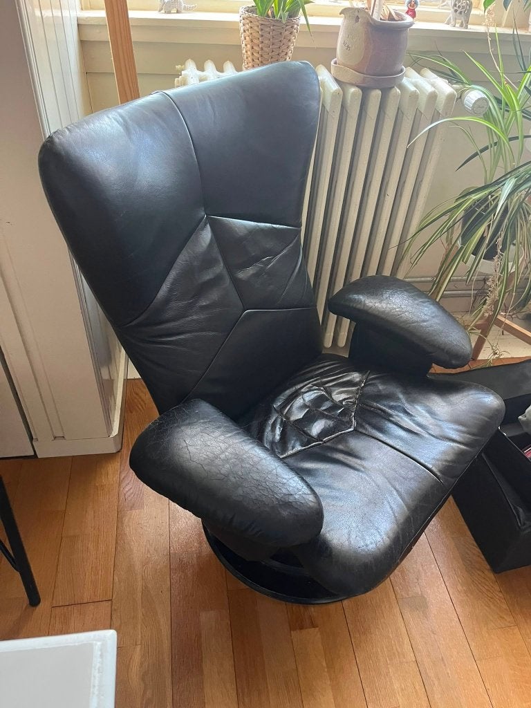 fauteuil / recliner ophalen, Ophalen, Zo goed als nieuw, 50 tot 75 cm, Leer