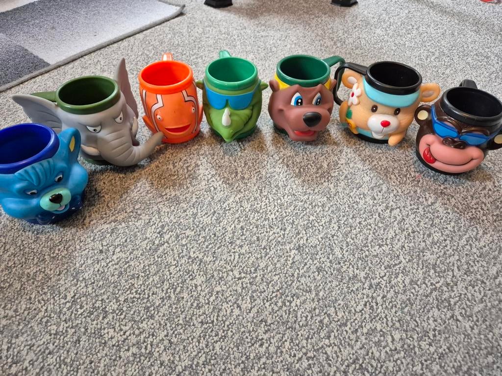 Leuke Dieren Mokken Set - 7 Stuks, Ophalen of Verzenden