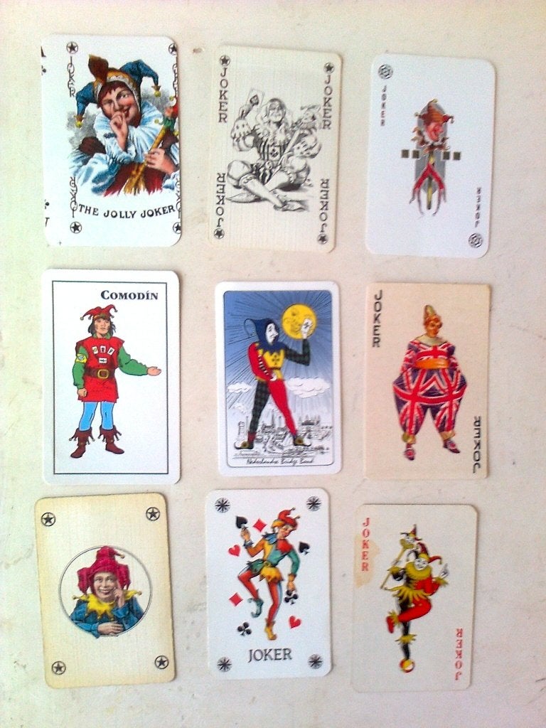 9 jokers D 2 v verzenden €1,50, Verzamelen, Ophalen of Verzenden, Zo goed als nieuw, Joker(s)