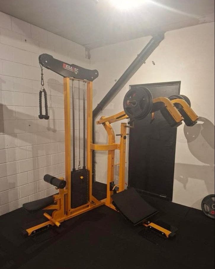 Megatec Lat Pulldown & Hack Squat Combinatie, Ophalen, Gebruikt, Megatec, Megatec