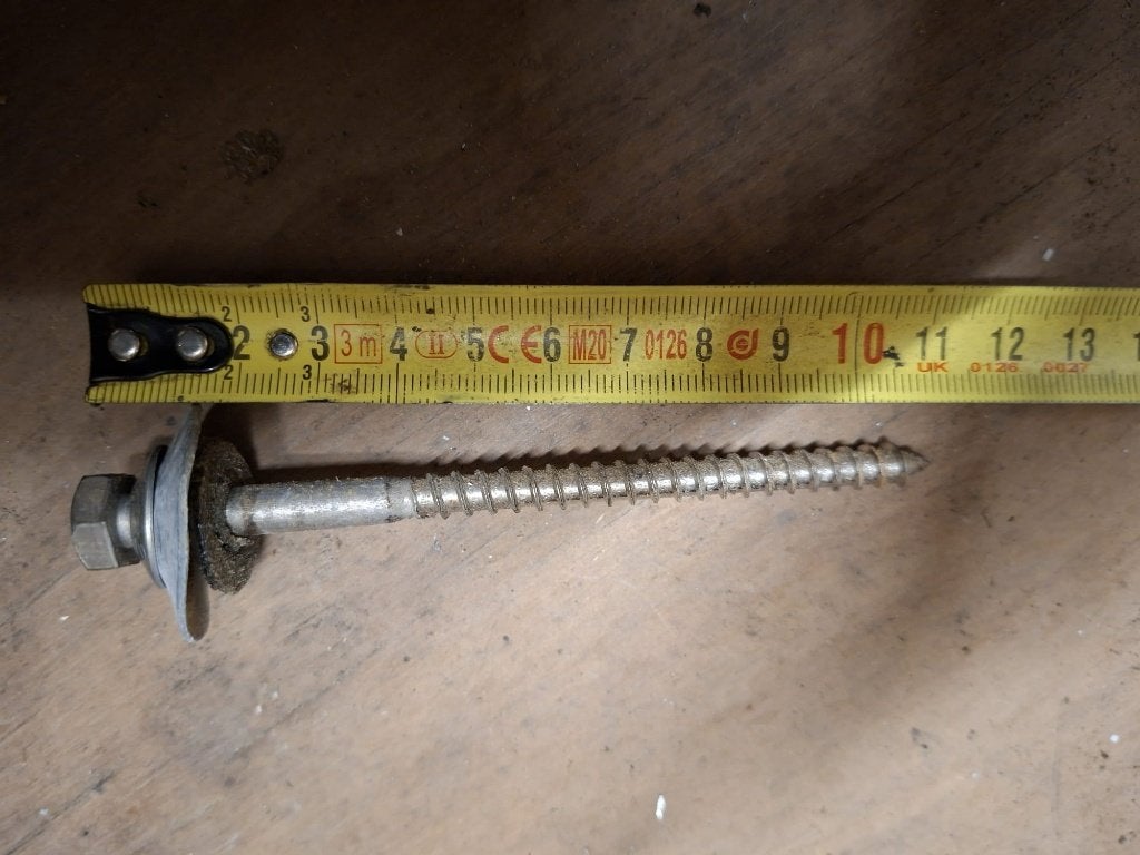 Dakplaatschroeven met ring en afdichting, Ophalen, Gebruikt