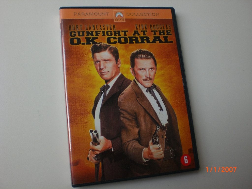 dvd Gunfight at the O.K. Corral Kirk Douglas Rhonda Fleming, Ophalen of Verzenden, Zo goed als nieuw, Actie en Avontuur, 1940 tot 1960