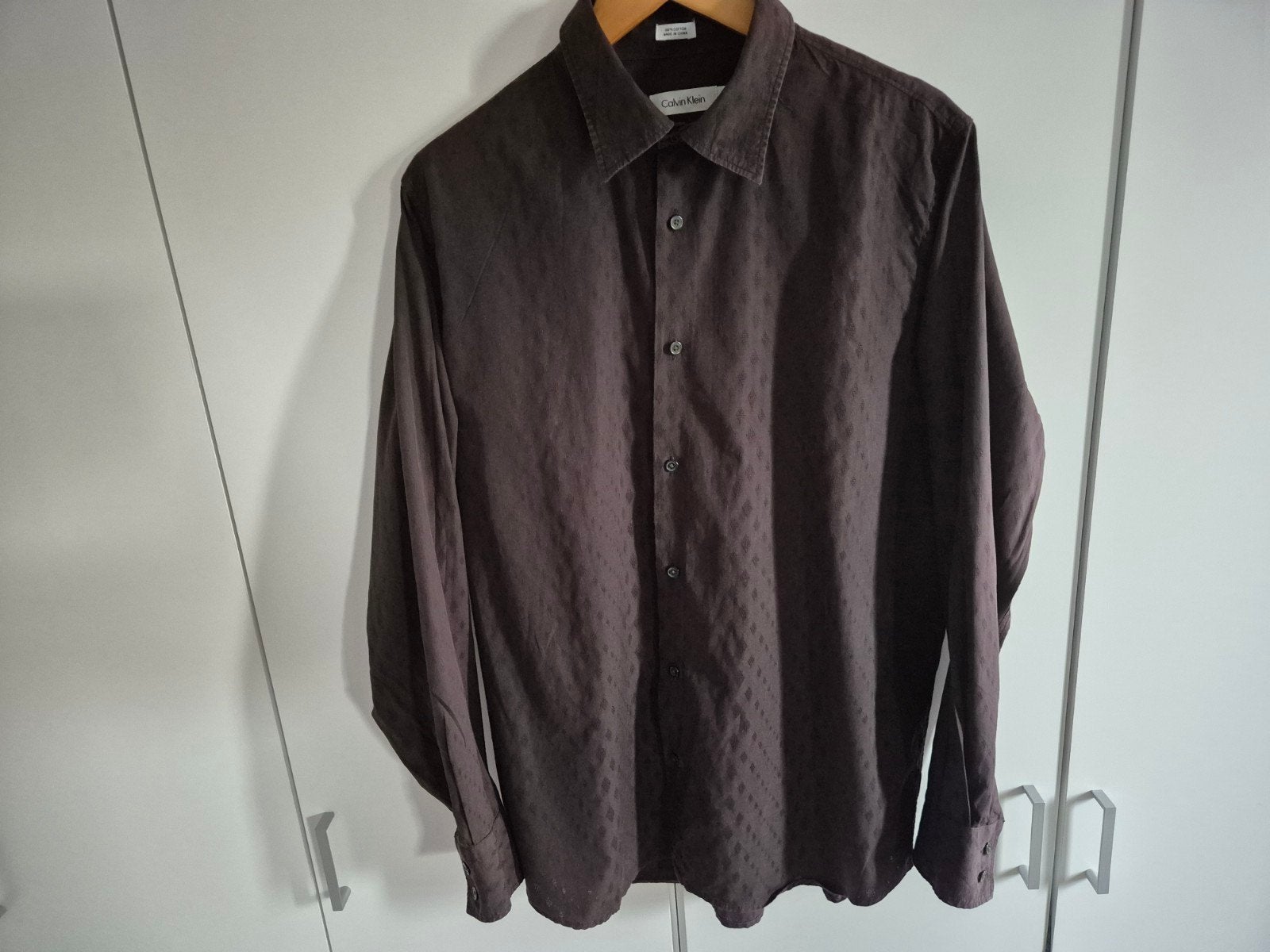 calvin kleine M, Calvin Klein, Bruin, Zo goed als nieuw, Halswijdte 39/40 (M)