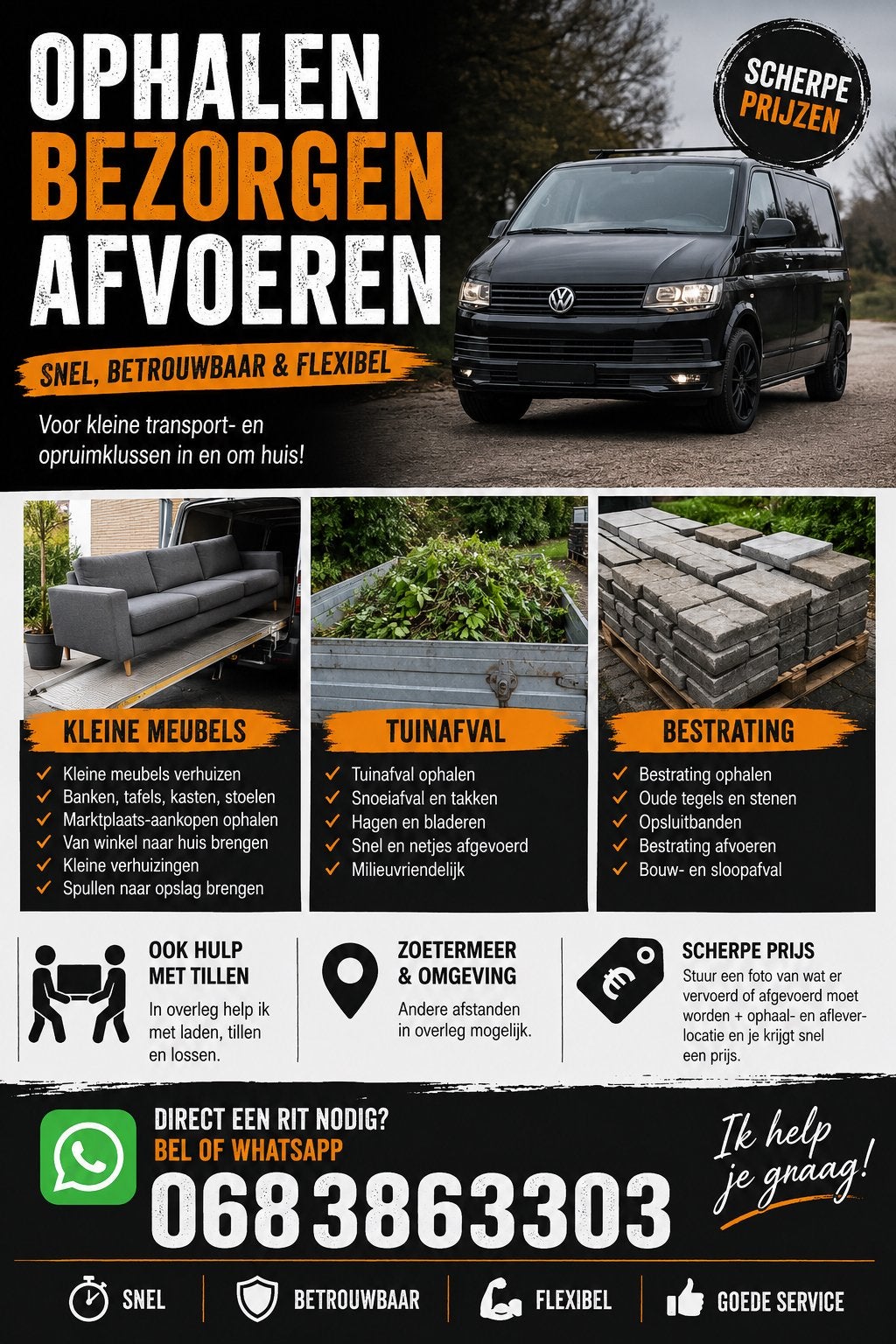 Busje met chauffeur