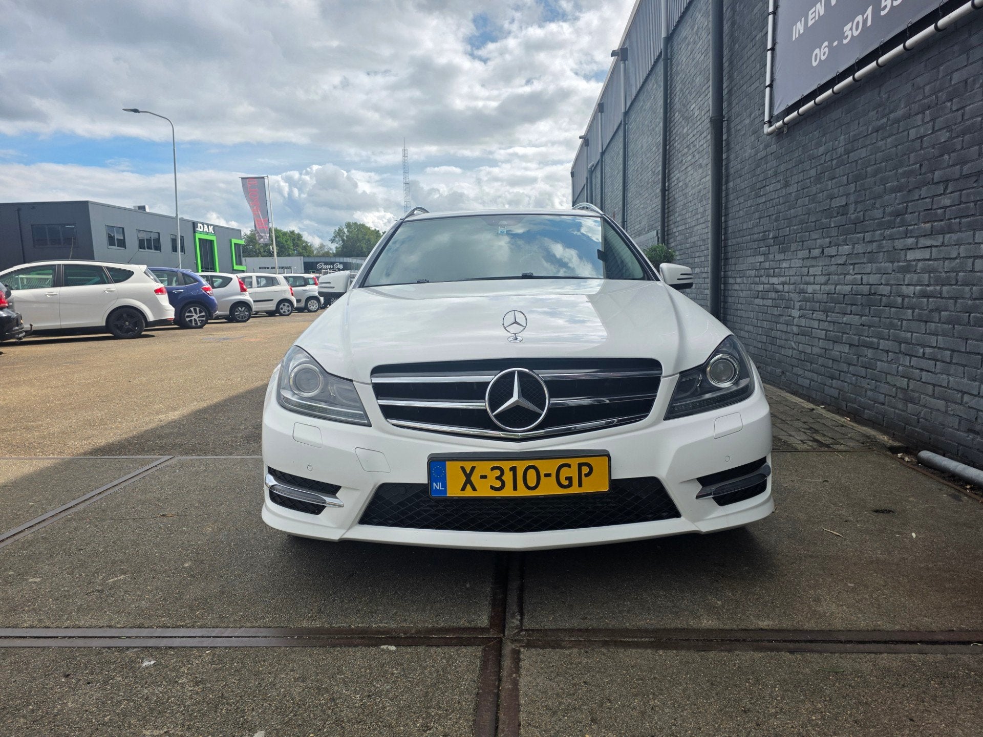 Mercedes-Benz C-klasse Estate 200 CDI Avantgarde, Auto's, Euro 5, Zwart, 4 cilinders, Wit
