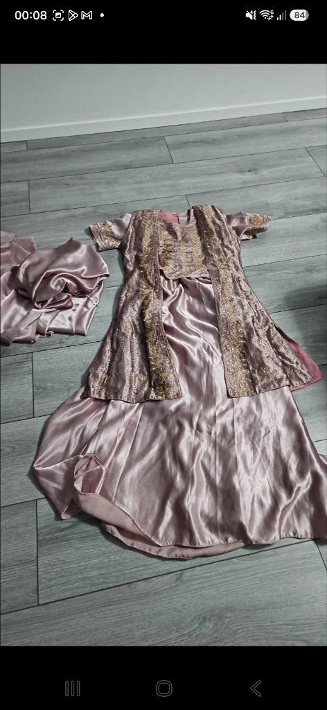 Lehenga oud roze, Maat 38/40 (M), Overige typen, Ophalen of Verzenden, Roze