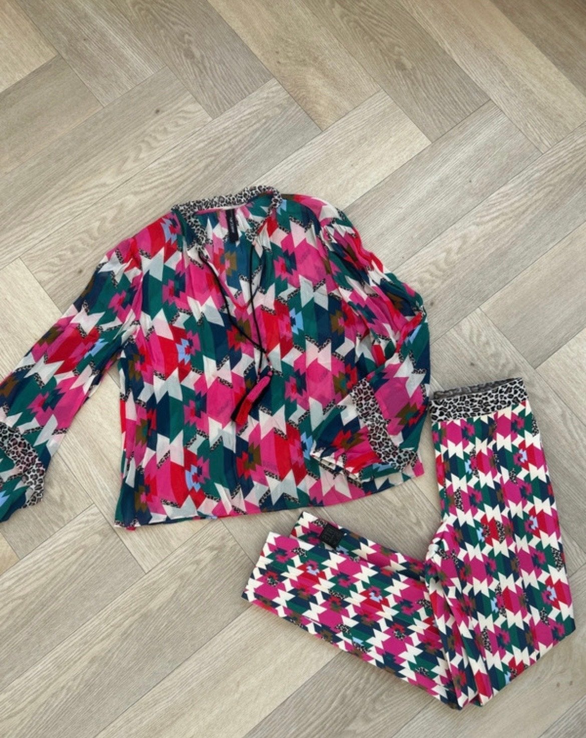 Marc Cain Blouse & Broek Set - Nieuw, Kleding | Dames, Meerkleurig, Nieuw, Ophalen of Verzenden, Maat 34 (XS) of kleiner