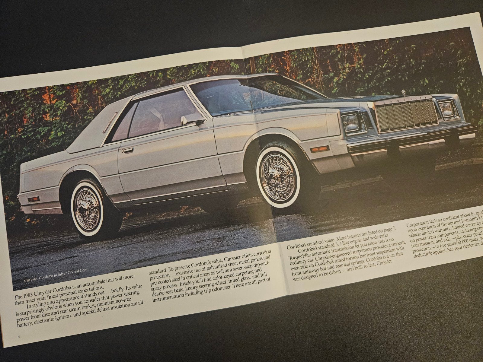 Brochure Chrysler Cordoba 1983 USA, Ophalen of Verzenden, Zo goed als nieuw, Overige merken