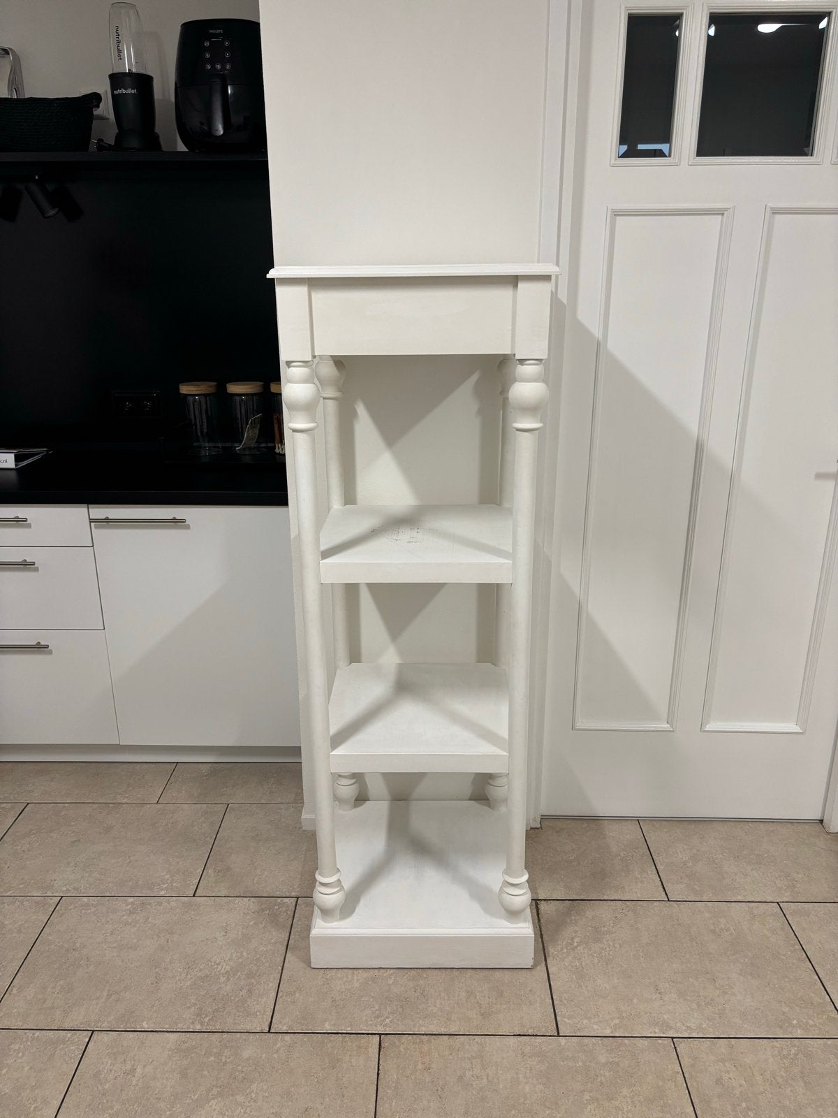 Witte open vakkenkast - 150x50cm, Ophalen, Gebruikt