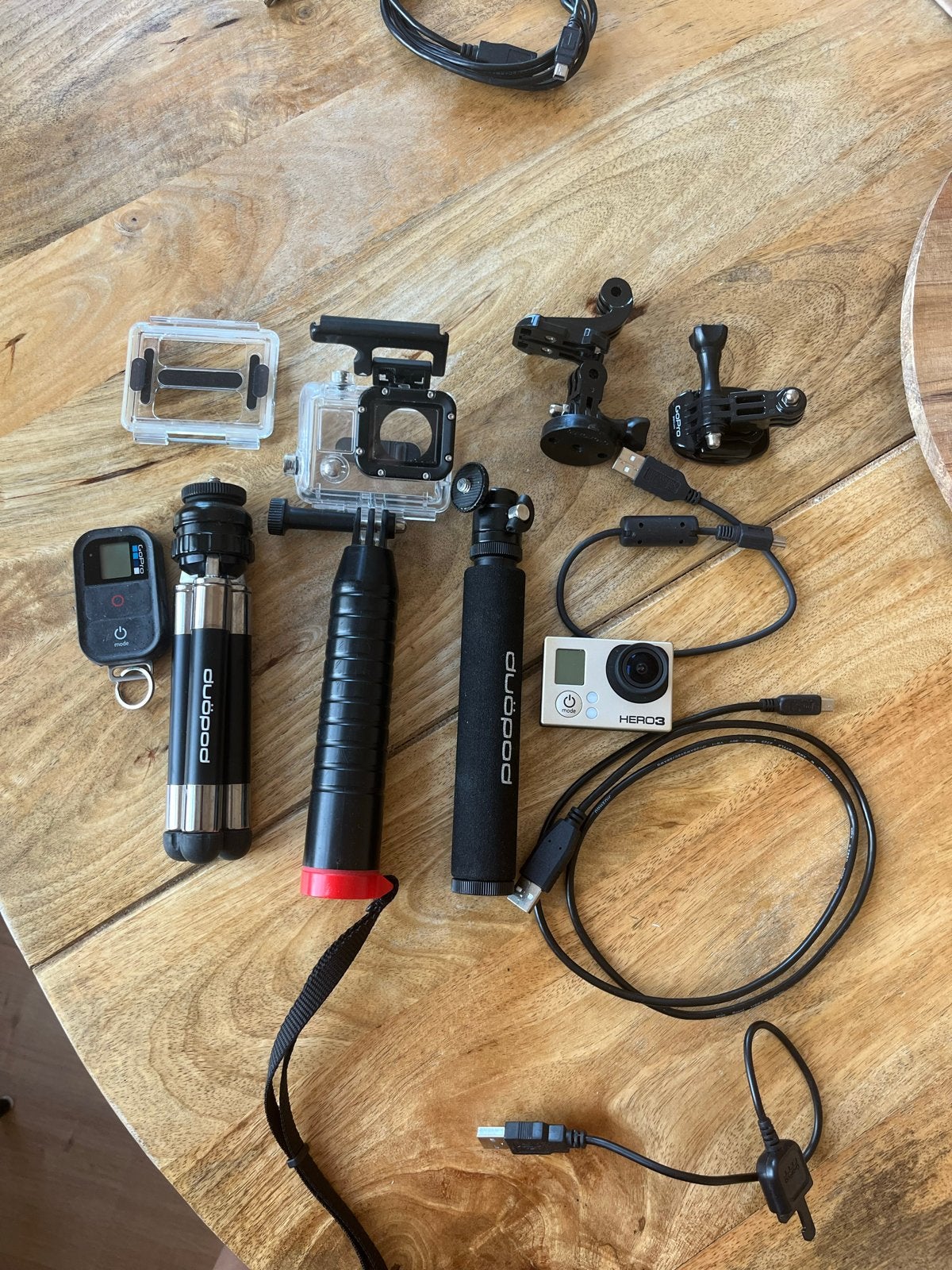 GoPro Hero 3 met uitgebreide accessoires set, Verzenden, Gebruikt, GoPro
