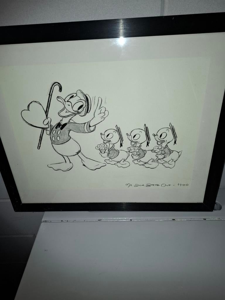 Schilderij/tekening, Antiek en Kunst, Kunst | Tekeningen en Foto's, Ophalen of Verzenden