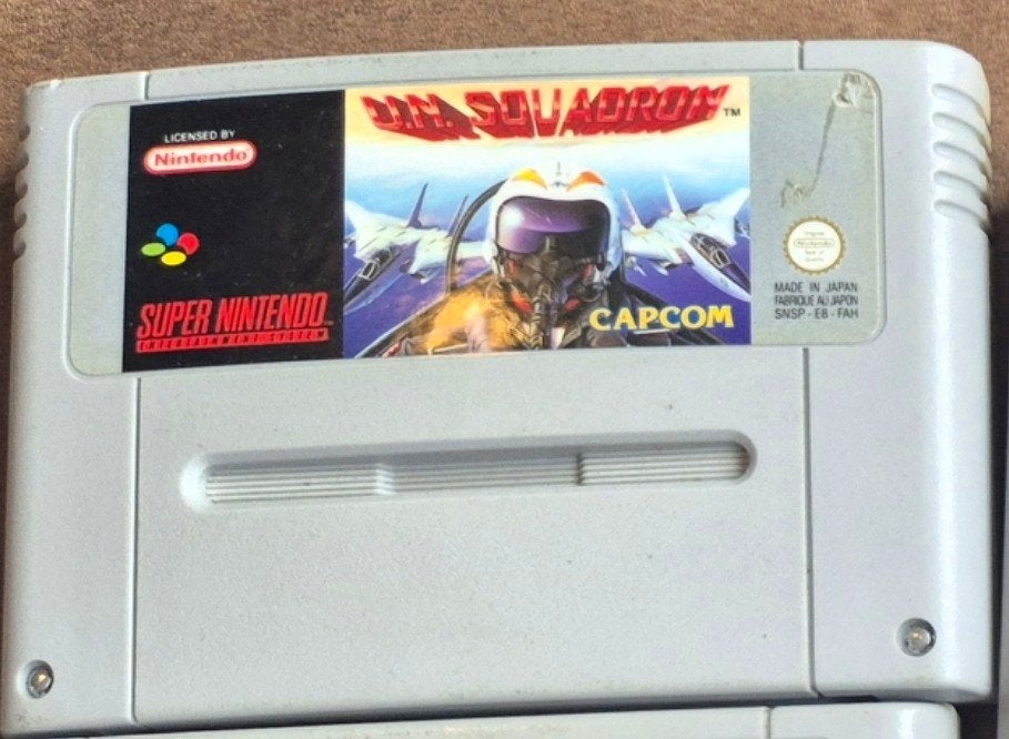 U.N. Squadron Super Nintendo (SNES) Game, Gebruikt, Shooter, 1 speler, Ophalen of Verzenden
