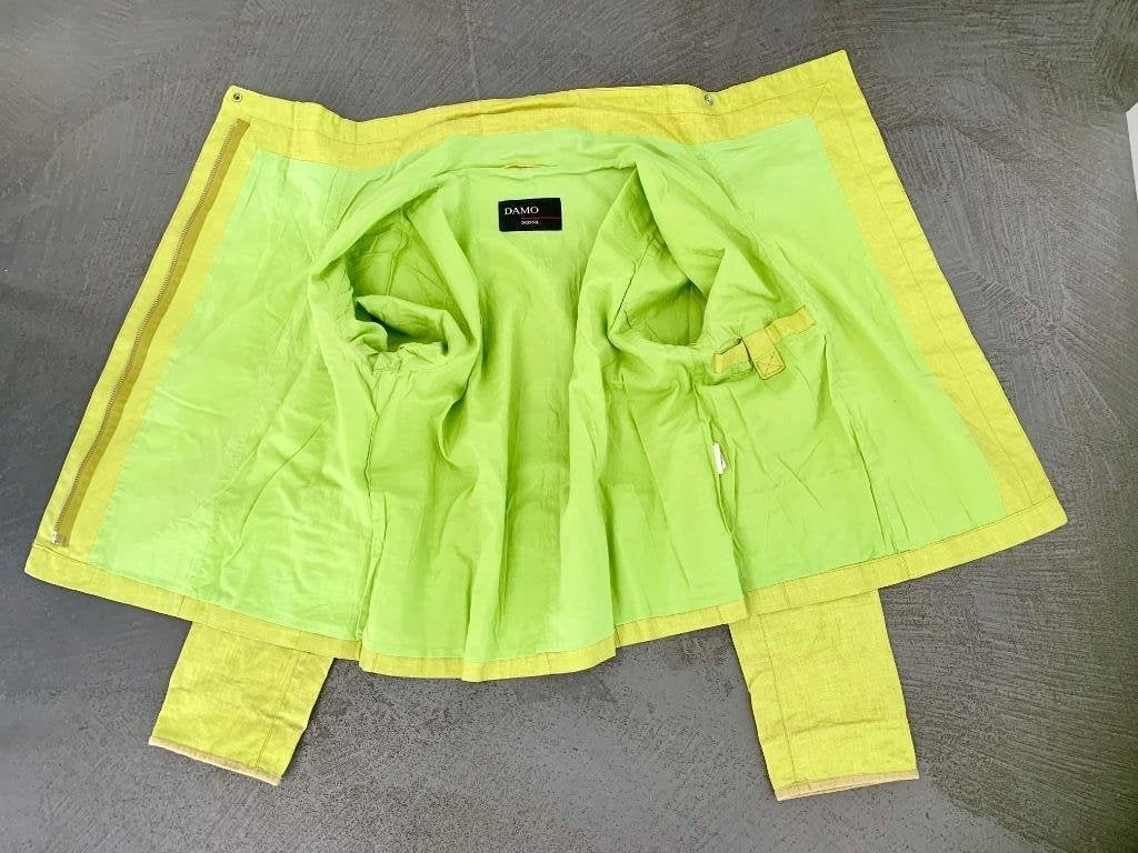E460 Damo maat 40=M linnen jasje jas bikerjasje biker blazer, Kleding | Dames, Maat 38/40 (M), Ophalen of Verzenden, Zo goed als nieuw