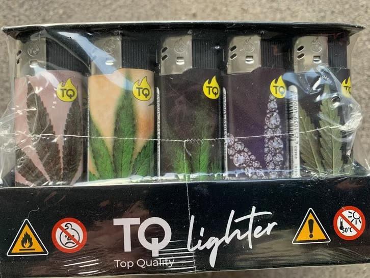50X Aansteker Free Cannabis Print klik navulbaar, Ophalen, Nieuw, Aansteker