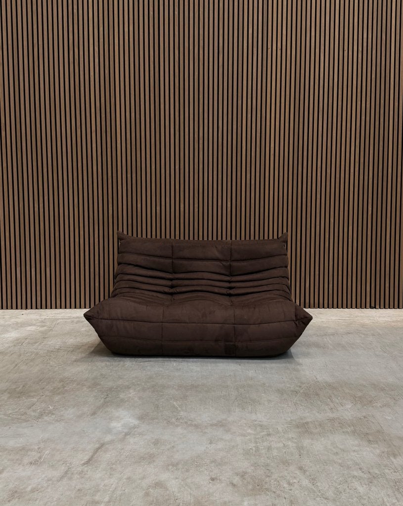 Ligne Roset Togo Tweezits | Bruin Alcantara, Ophalen of Verzenden