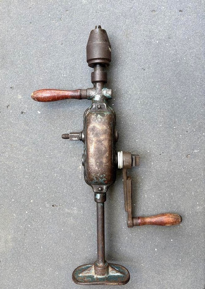 Antieke handboor - Vintage gereedschap, Ophalen of Verzenden, Gebruikt, Overige typen