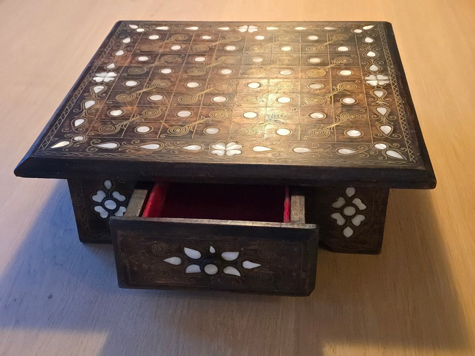 Werkelijk prachtige antieke Ottomaanse schaaktafel/ bord, Ophalen of Verzenden