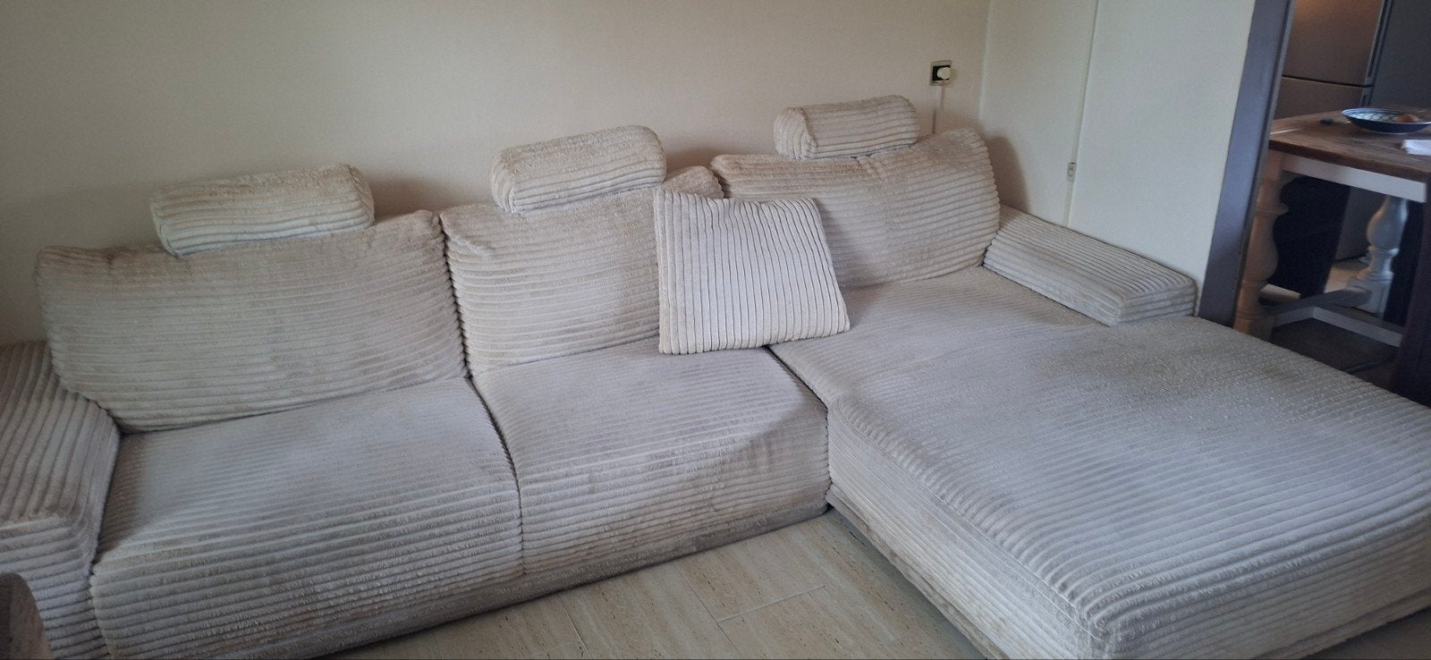 Mooie ruime bank!, Huis en Inrichting, Ophalen, Gebruikt, 75 tot 100 cm, Stof