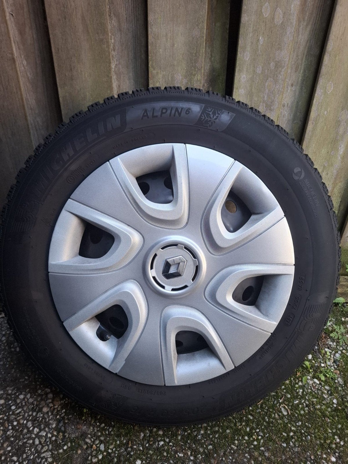 4 Michelin Alpin 6 winterbanden 205/60 R16 voor Renault, Auto-onderdelen, Ophalen, Gebruikt, 16 inch, Banden en Velgen