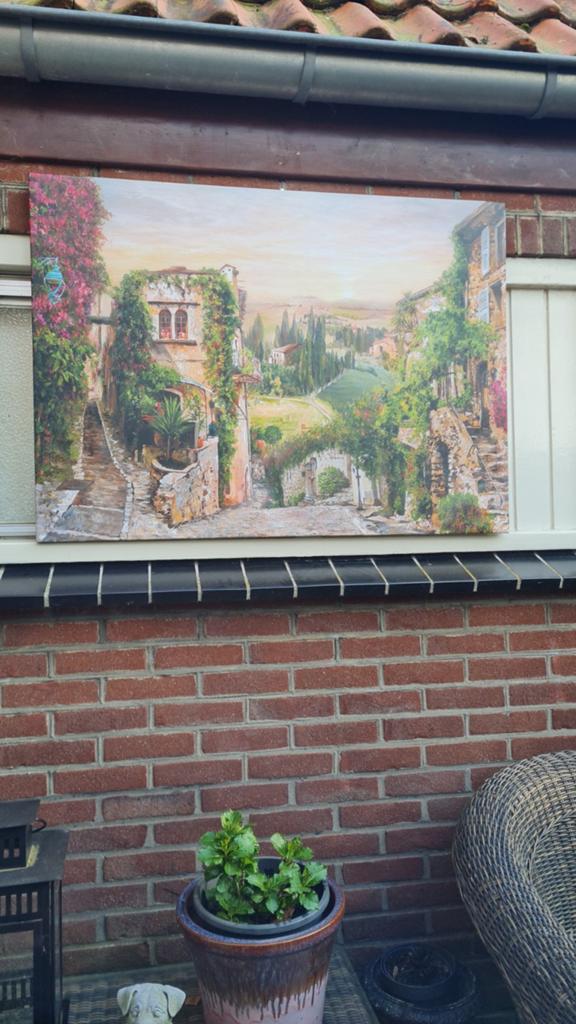 Tuinwand schilderij Italië, Tuin en Terras, Ophalen