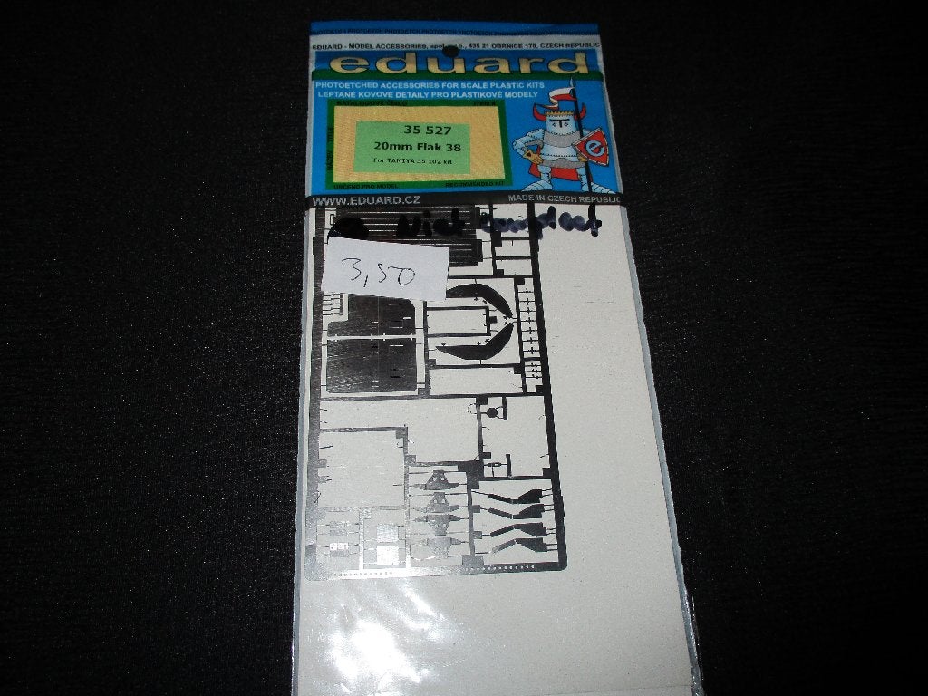 H-575,EDUARD 1-35,NO,35527,Flak 38 20mm,NIET COMPLEET, Hobby en Vrije tijd, Modelbouw | Figuren en Diorama's, Gebruikt, 1:35 tot 1:50