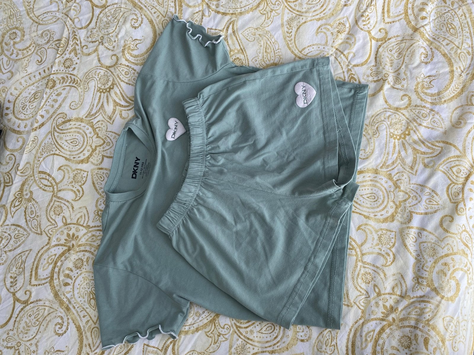 Meisjes kleding: DKNY pyjama, Diesel T-shirt, luipaard top, Ophalen of Verzenden, Gebruikt, Meisje, Overige typen