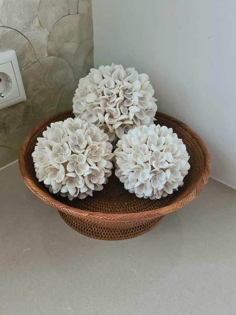 Schelpen decoratie bol 6 uit Bali, Ophalen of Verzenden, Tropical Home, 6951nk, Nieuw