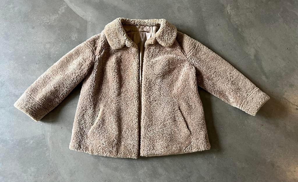 Antieke Lammy Coat (80 jaar oud) Uniek & in perfecte staat, Ophalen of Verzenden, Zo goed als nieuw, Maat 38/40 (M), Bruin