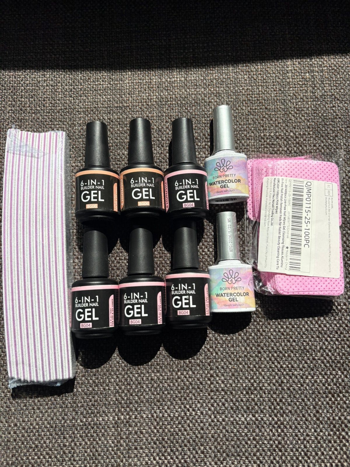 Nieuw professioneel nagelpakket - Buildergel en Nail tools, Ophalen of Verzenden, Zo goed als nieuw, Overige kleuren, Handen en Nagels
