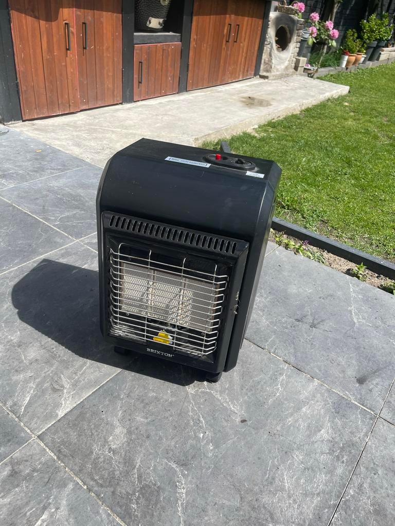 Zwarte Brixton Mobiele Infrarood Gaskachel, Huis en Inrichting, Kachels, Gebruikt, Gas, Ophalen of Verzenden, Vrijstaand