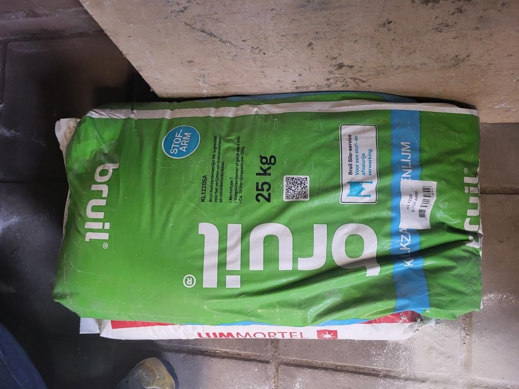 Bruil Kalkzandsteenlijm 25 kg, Doe-het-zelf en Verbouw, Metselstenen, Ophalen