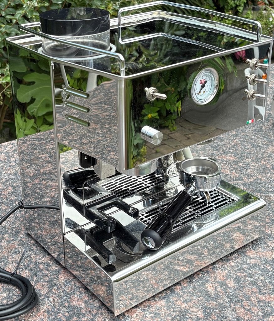 Quick Mill 3035 RVS, Witgoed en Apparatuur, Koffiezetapparaten, Zo goed als nieuw, Koffiebonen, Espresso apparaat, 2 tot 4 kopjes