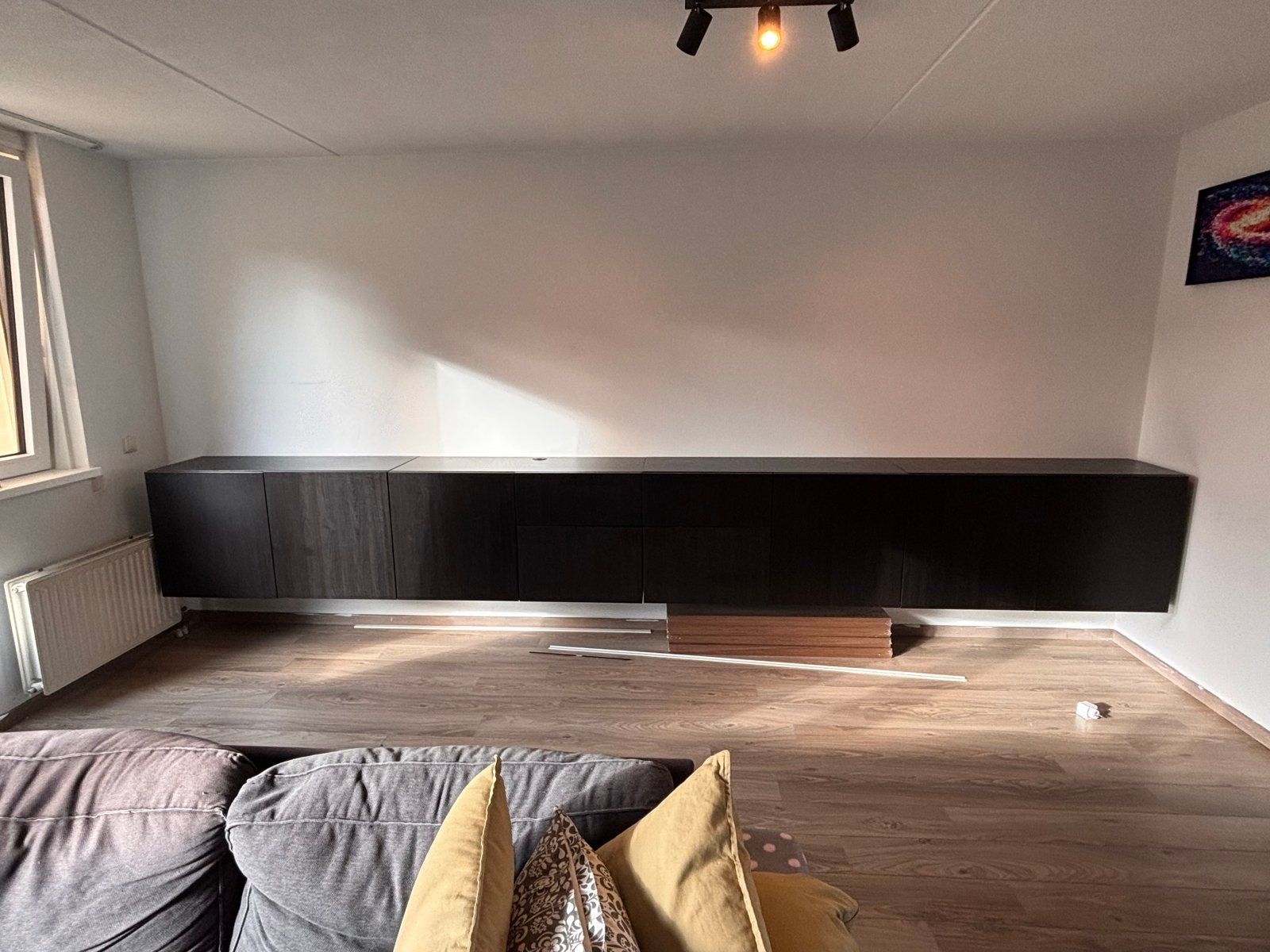 Ikea besta kast zwart bruin snel op te halen, Ophalen, Gebruikt