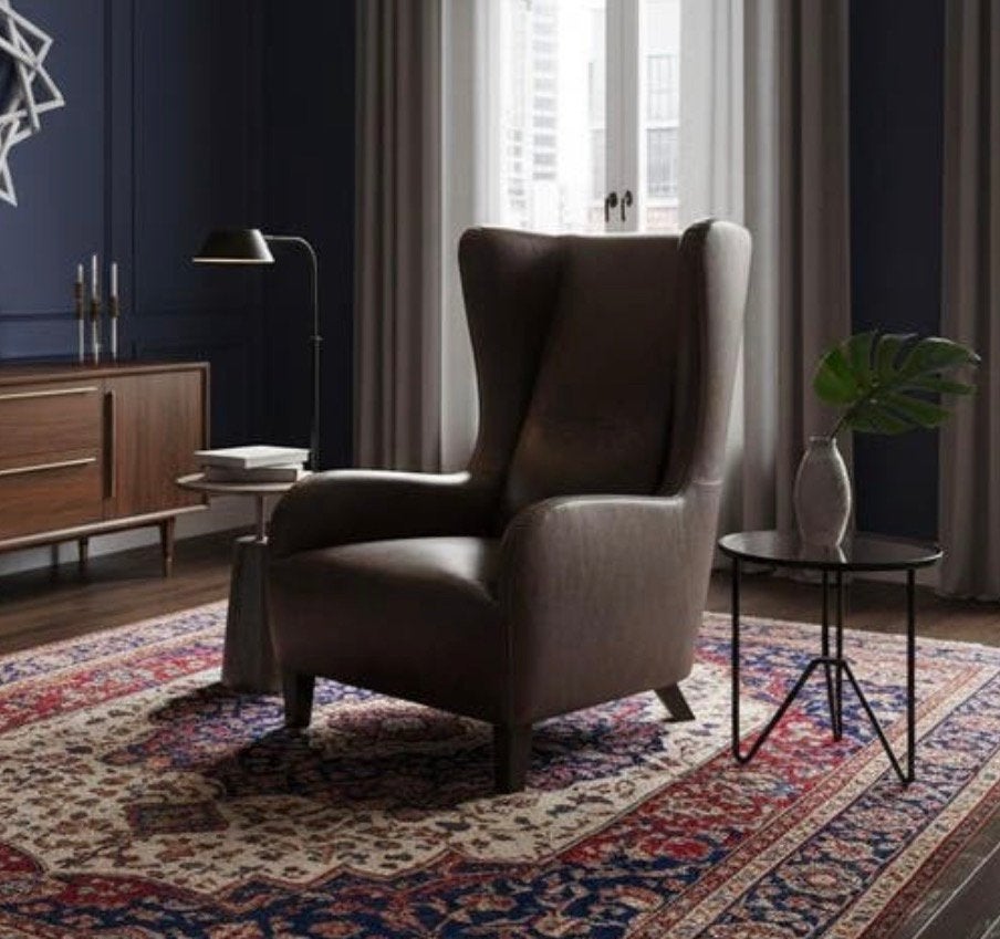 Natuzzi Italia Marlene Bergère Fauteuil - nappa leder, Huis en Inrichting, Fauteuils, Ophalen, Zo goed als nieuw, Hout