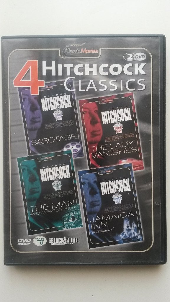 4 Hitchcock Classics o.a. Sabotage, Lady vanishes, Jamaica, Verzenden, Nederlands, Zo goed als nieuw, 1940 tot 1960