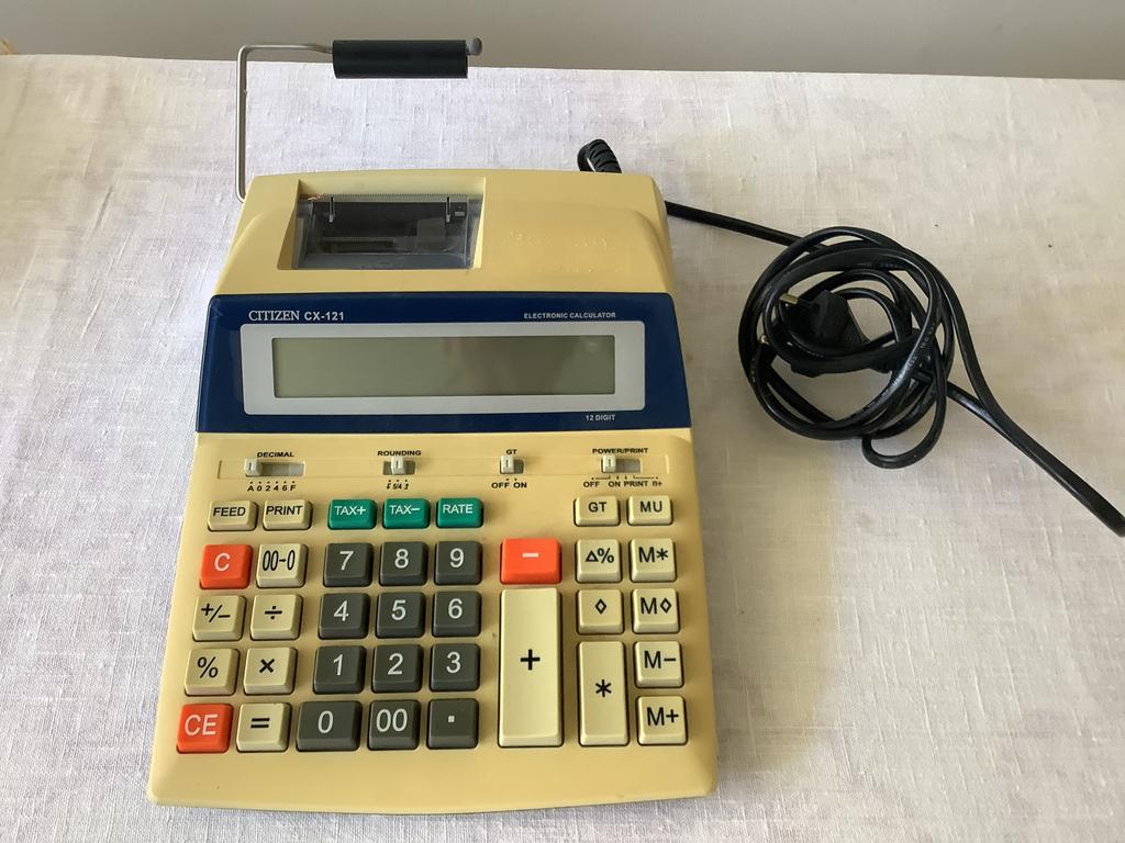 Electrische Rekenmachine Citizen CX+121, Ophalen of Verzenden, Gebruikt
