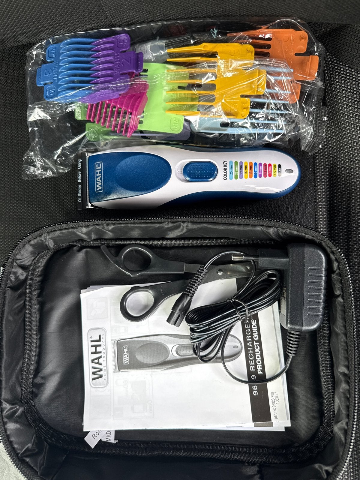 Nieuwe Wahl Tondeuse met Kleurcodes en Accessoires, Ophalen of Verzenden, Nieuw, Tondeuse