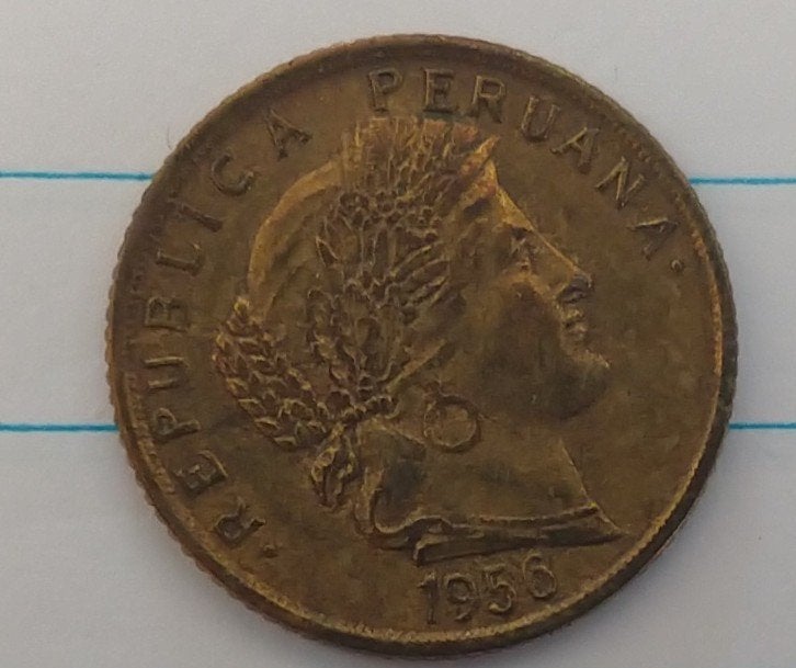 10 centavos munt 1956,   volgnr 215, Ophalen of Verzenden, Zuid-Amerika, Losse munt