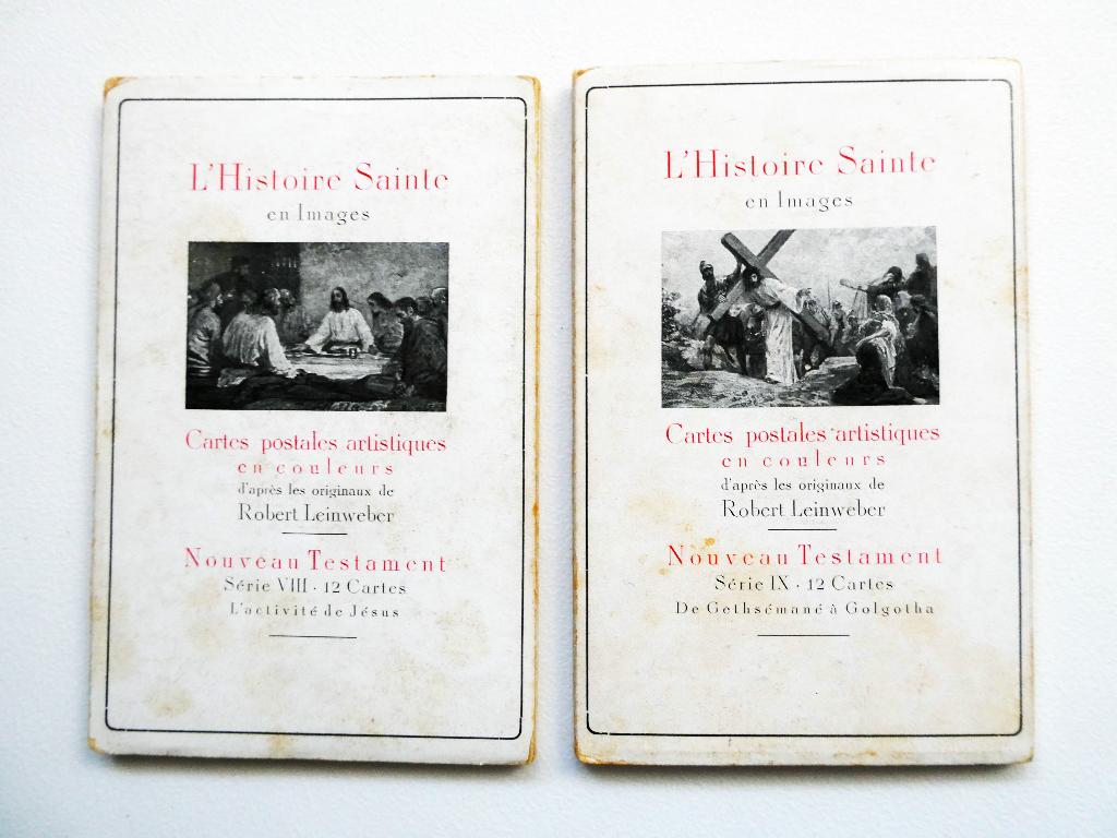 2 x 12 Ansichtkaarten / Bijbelkaarten Anton Robert Leinweber, Ophalen of Verzenden