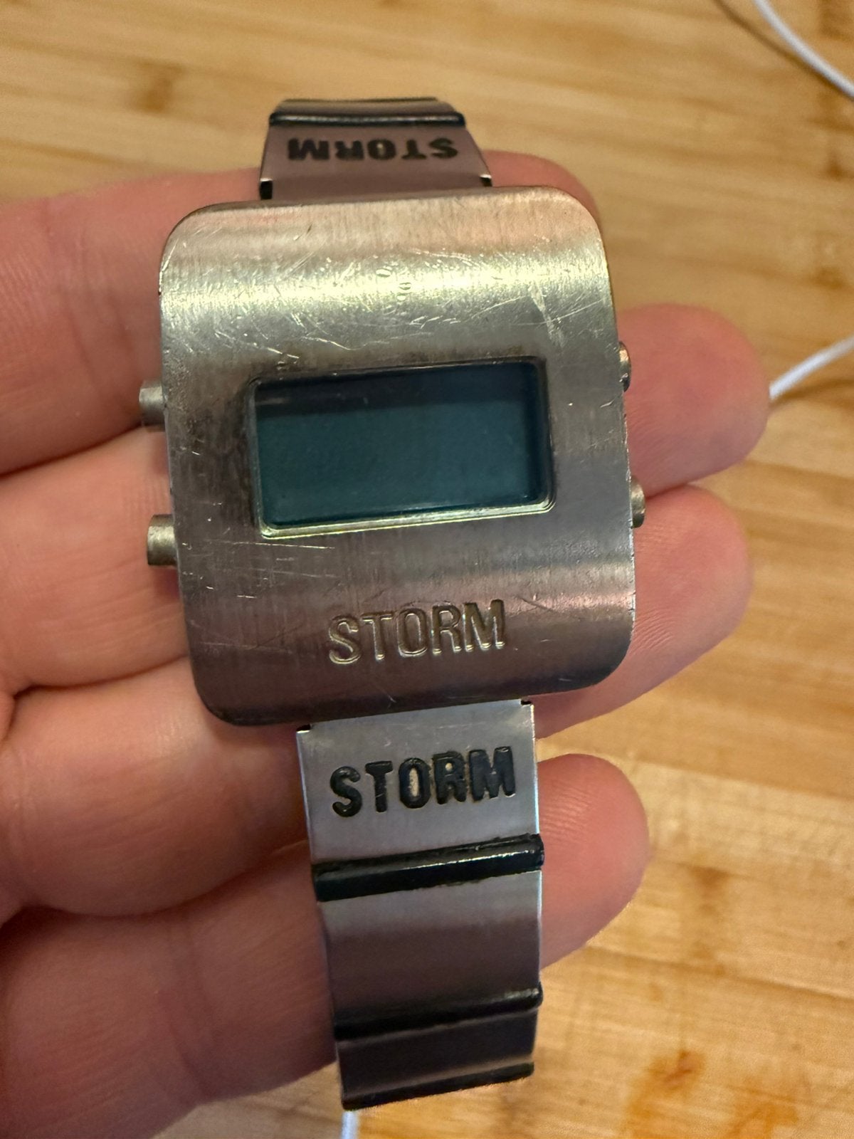Vintage Storm digital watch., Sieraden, Tassen en Uiterlijk, Ophalen of Verzenden, Staal, Overige merken, 1960 of later