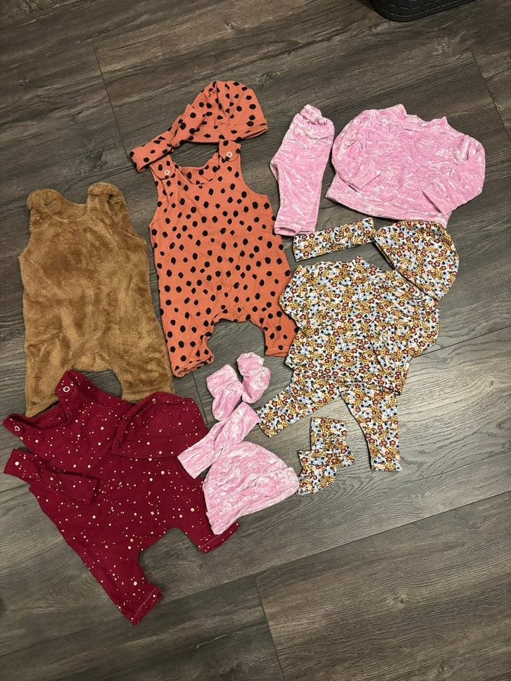 Prematuur meisjes kleding maat 44/46 - Diverse setjes, Kinderen en Baby's, Babykleding | Prematuur, Ophalen of Verzenden, Zo goed als nieuw