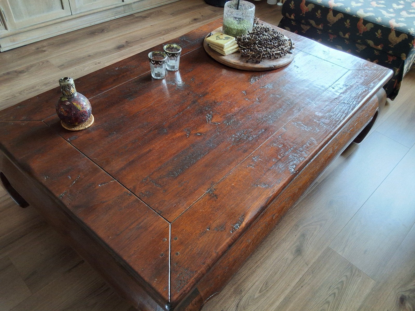 Salontafel, Ophalen, 100 tot 150 cm, Eikenhout, 50 tot 100 cm