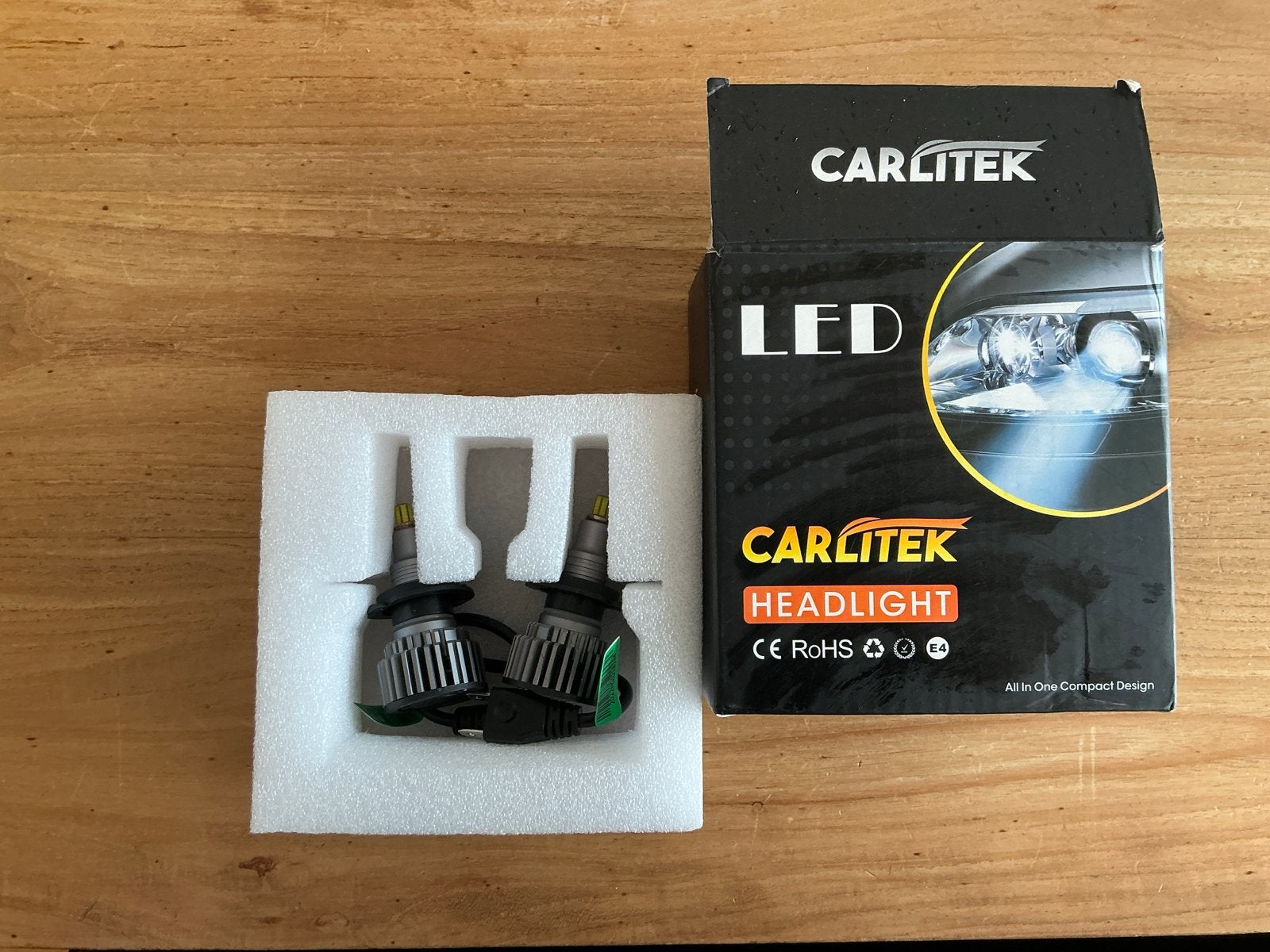 Carlitek H7 LED lampen met ventilator voor auto of motor, Ophalen of Verzenden, Nieuw, Universele onderdelen