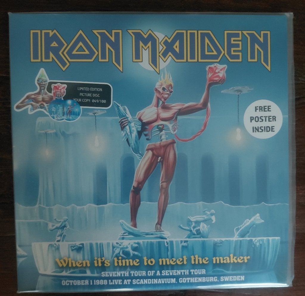 Iron Maiden - 1988 Sweden Numbered 2lp Picture disc + Poster, Cd's en Dvd's, Speciale editie, Heavy metal, Verzenden, 12 inch