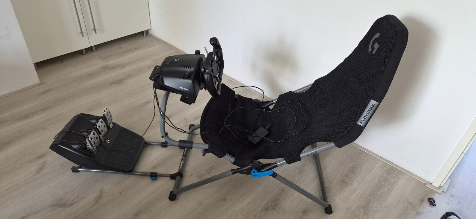 Logitech G923 Raceset met Playseat Challenge X en Shifter, Ophalen, Racestuur, Force feedback, Zo goed als nieuw