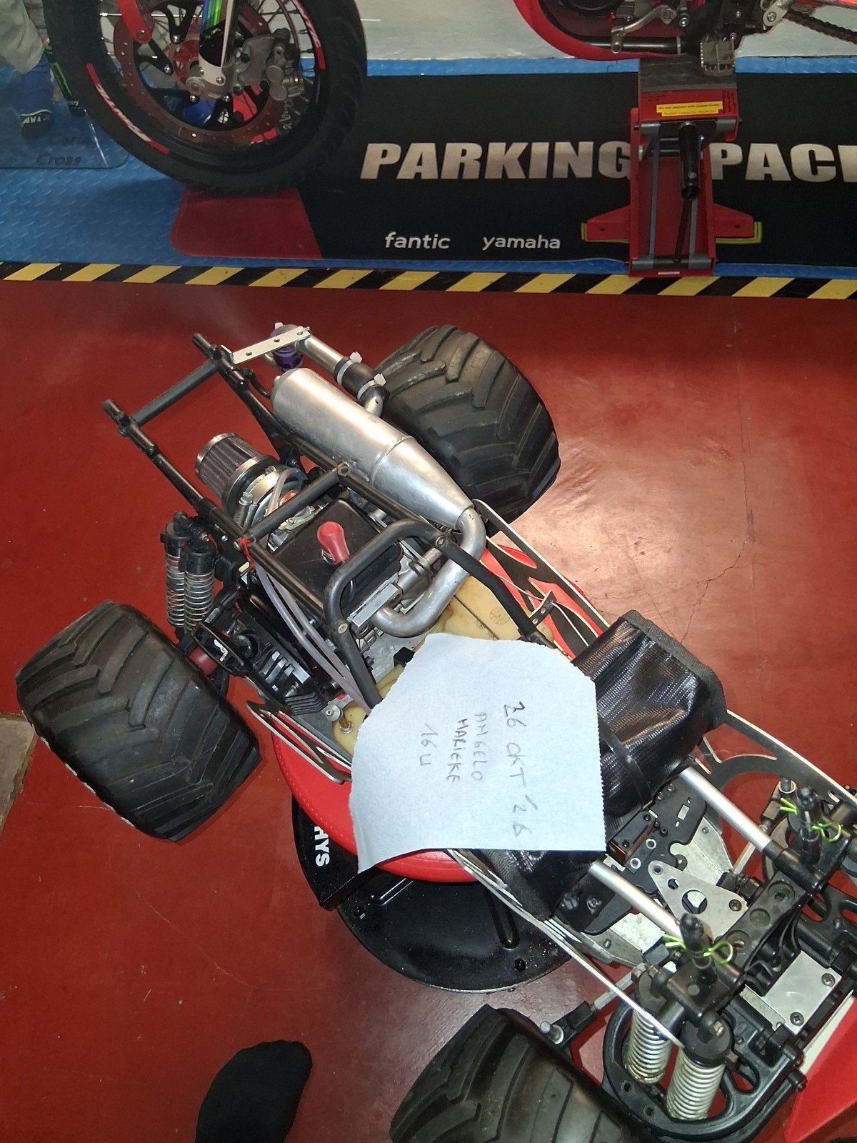 overcompleet  set ! rtr FG MONSTER TRUCK 26CC ZENOAH MOTOR!, Benzine, Auto offroad, Ophalen of Verzenden, Zo goed als nieuw