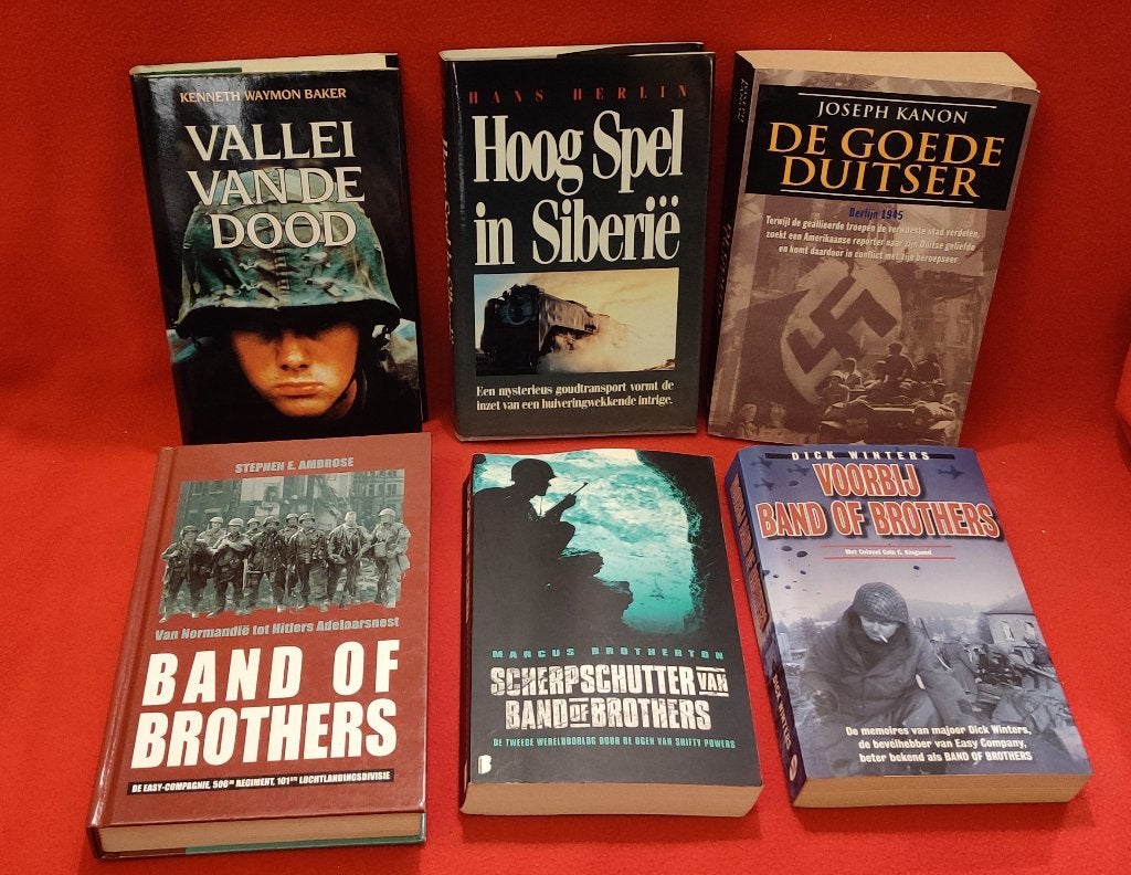6x Oorlogsboeken set: oa Band of Brothers, Dick Winters, Dick Winters, Ophalen of Verzenden, Overige onderwerpen, Tweede Wereldoorlog