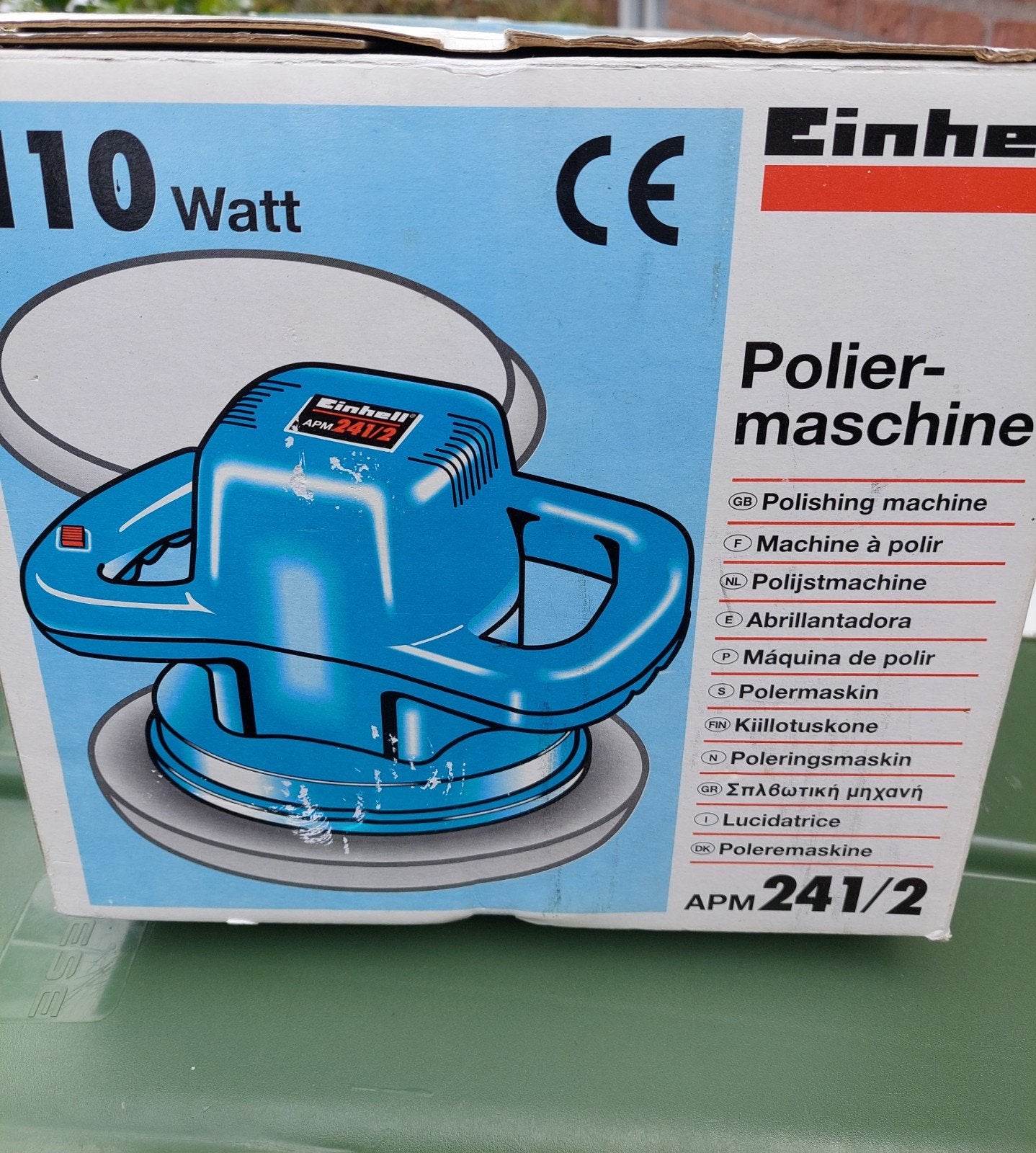 Einhell Polijstmachine APM 241/2 - Z.G.A.N. met pad, Doe-het-zelf en Verbouw, Ophalen of Verzenden, Zo goed als nieuw, Minder dan 600 watt