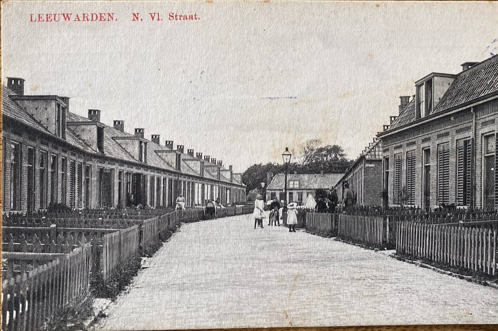 Oude Ansichtkaart Leeuwarden Noordvlietstraat., Verzamelen, Ophalen of Verzenden, Voor 1920, Gelopen, Friesland