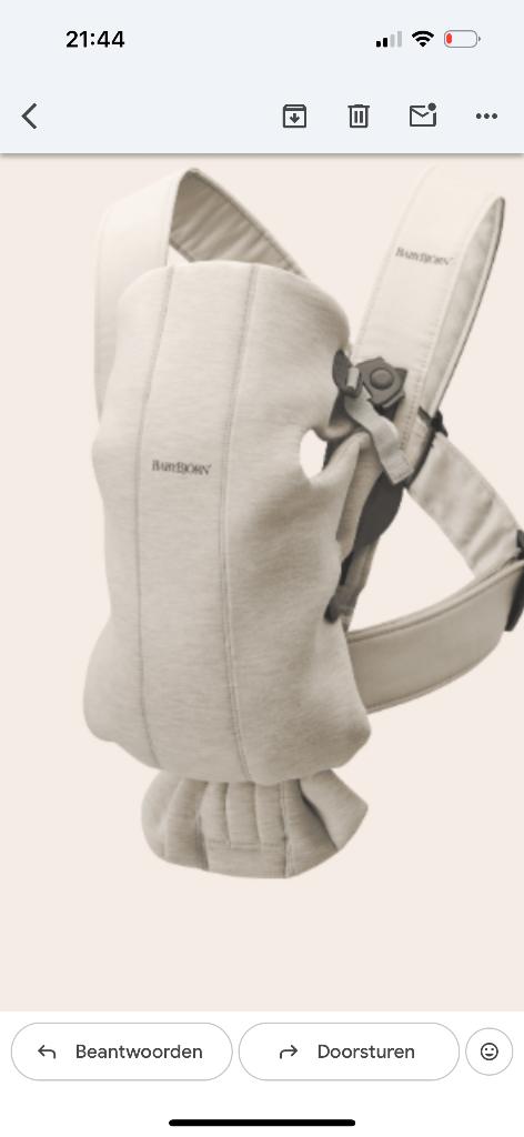 Babybjorn draagzak, Ophalen of Verzenden, Zo goed als nieuw, Buik, Baby Björn